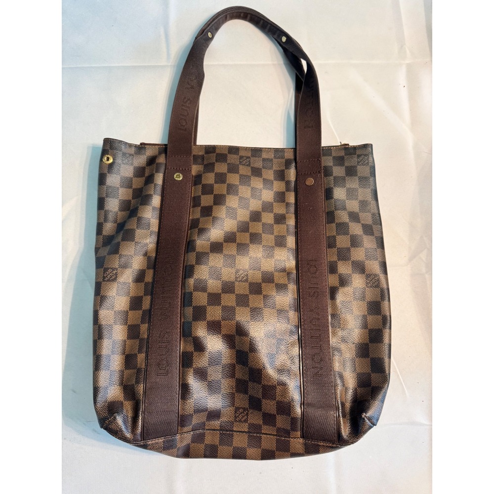 Louis Vuitton Uzes Tote Damier Ebene Canvas Brown Shoulder Bag N51128